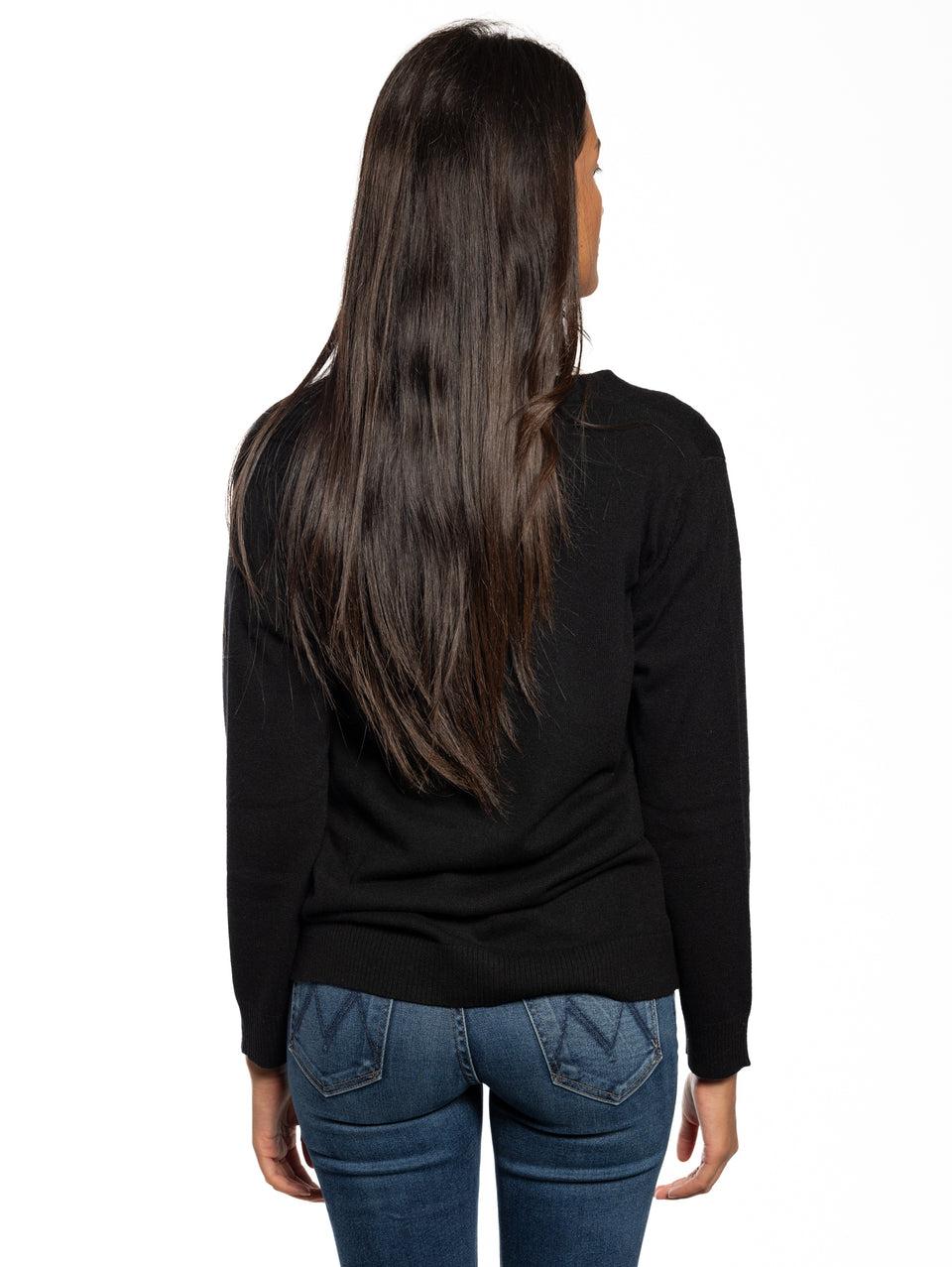 KANGRA Cardigan con Bottoni Nero Sconti VIP