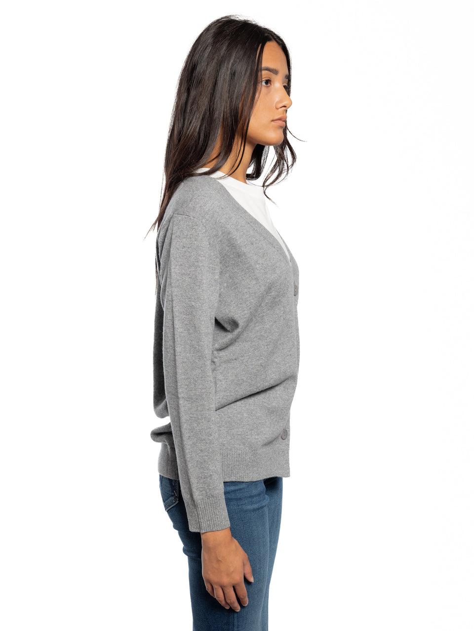 KANGRA Cardigan con Bottoni Grigio Prezzo basso