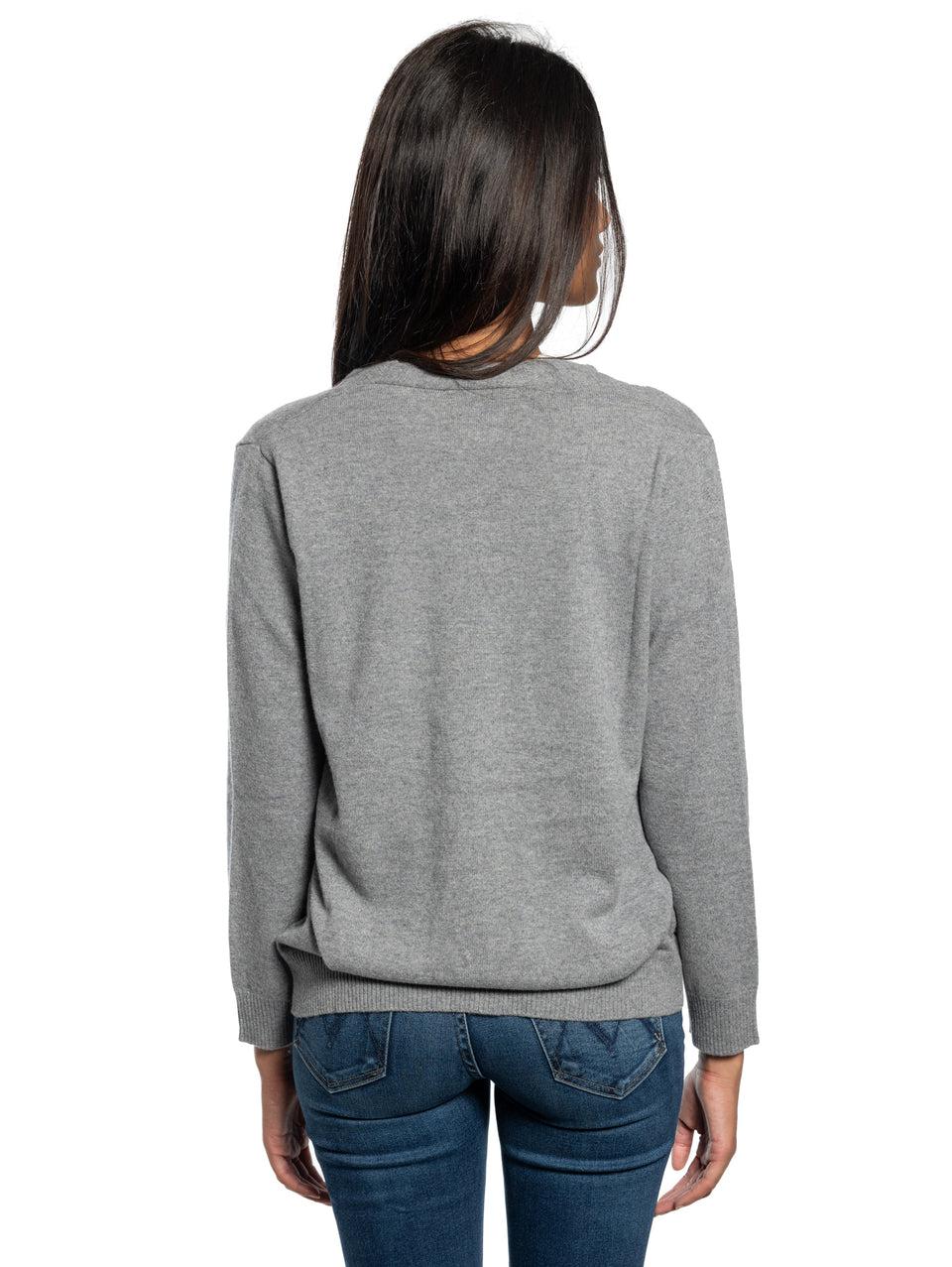 KANGRA Cardigan con Bottoni Grigio Prezzo basso