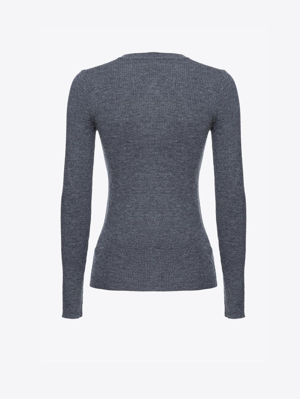 PINKO Cardigan con Bottoni Dorati Grigio Rilascio limitato