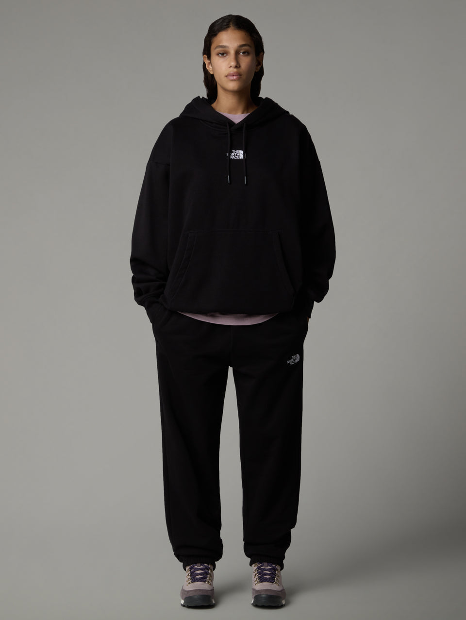 THE NORTH FACE Felpa con Cappuccio Oversize Nero Fino al 55% di sconto