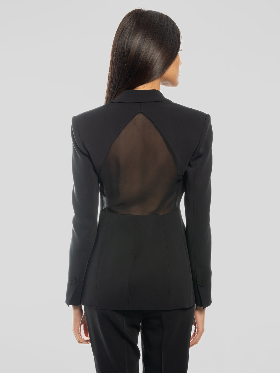 PINKO Giacca con Inserto in Georgette Nero 50% di sconto per tempo limitato