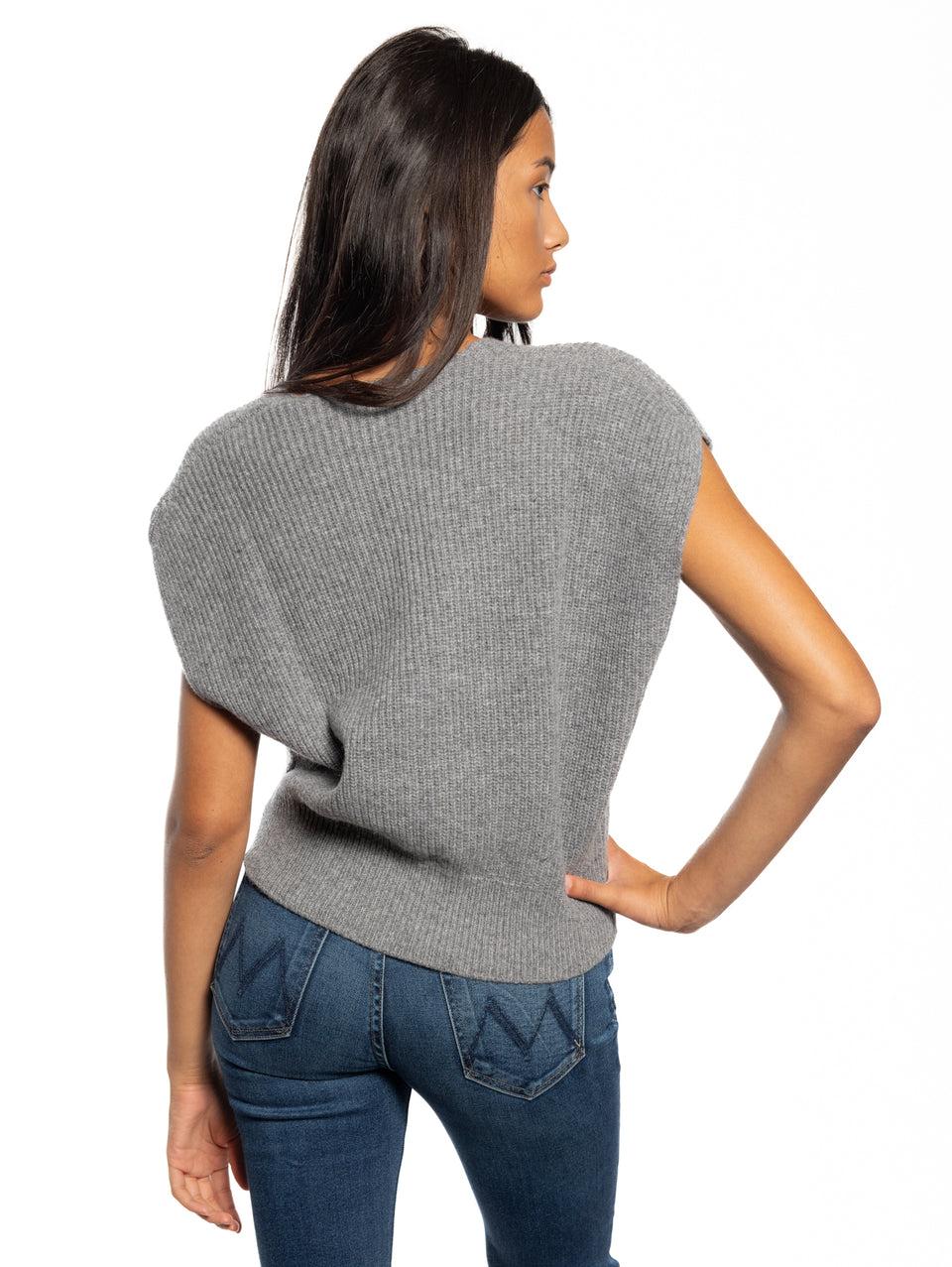 KANGRA Gilet in Lana a Coste Grigio Promozione Limitata