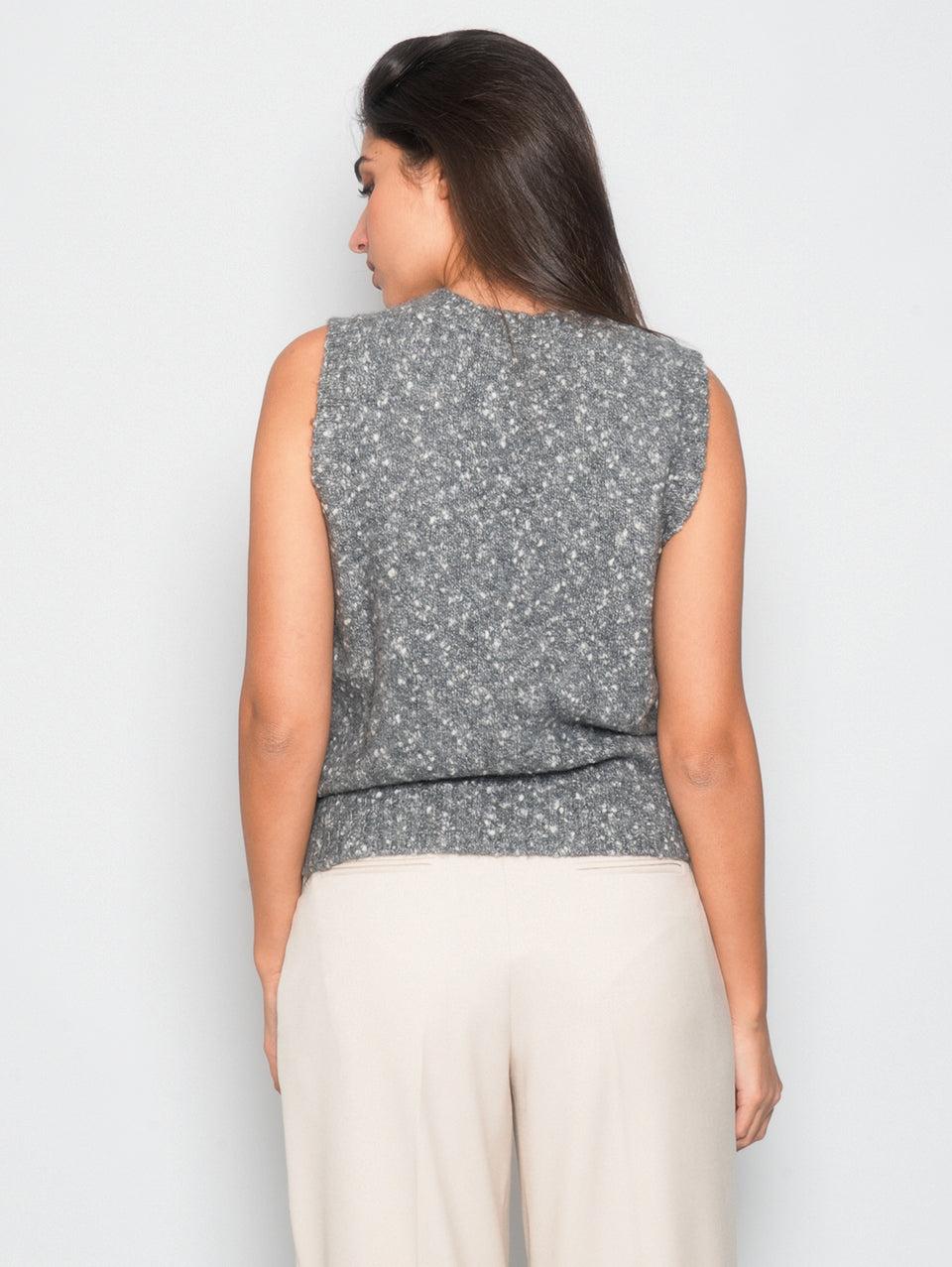 KANGRA Gilet con Scollo a V Grigio Convenienza