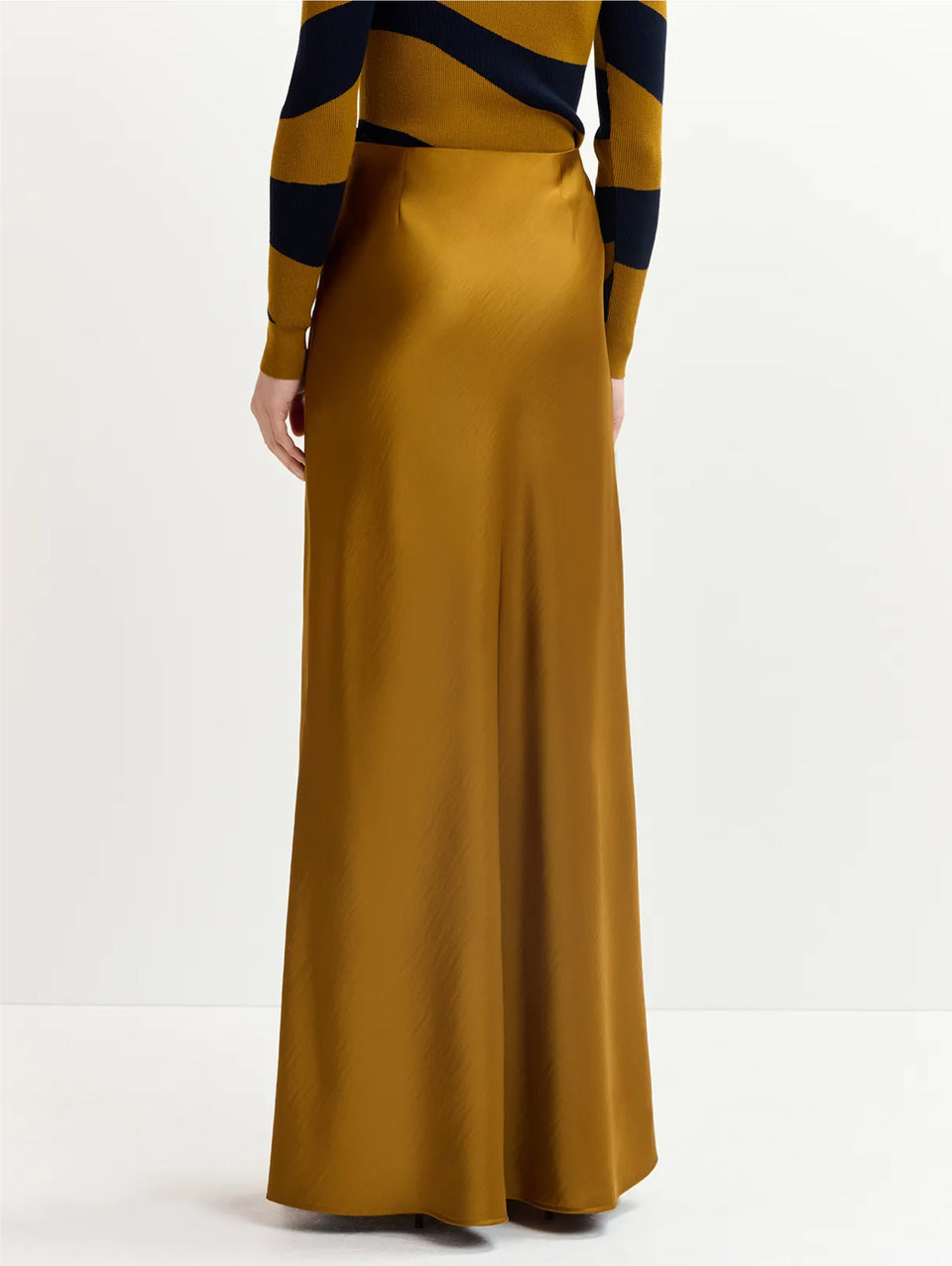 ESSENTIEL ANTWERP Gonna Lunga in Raso Bronzo Offerte