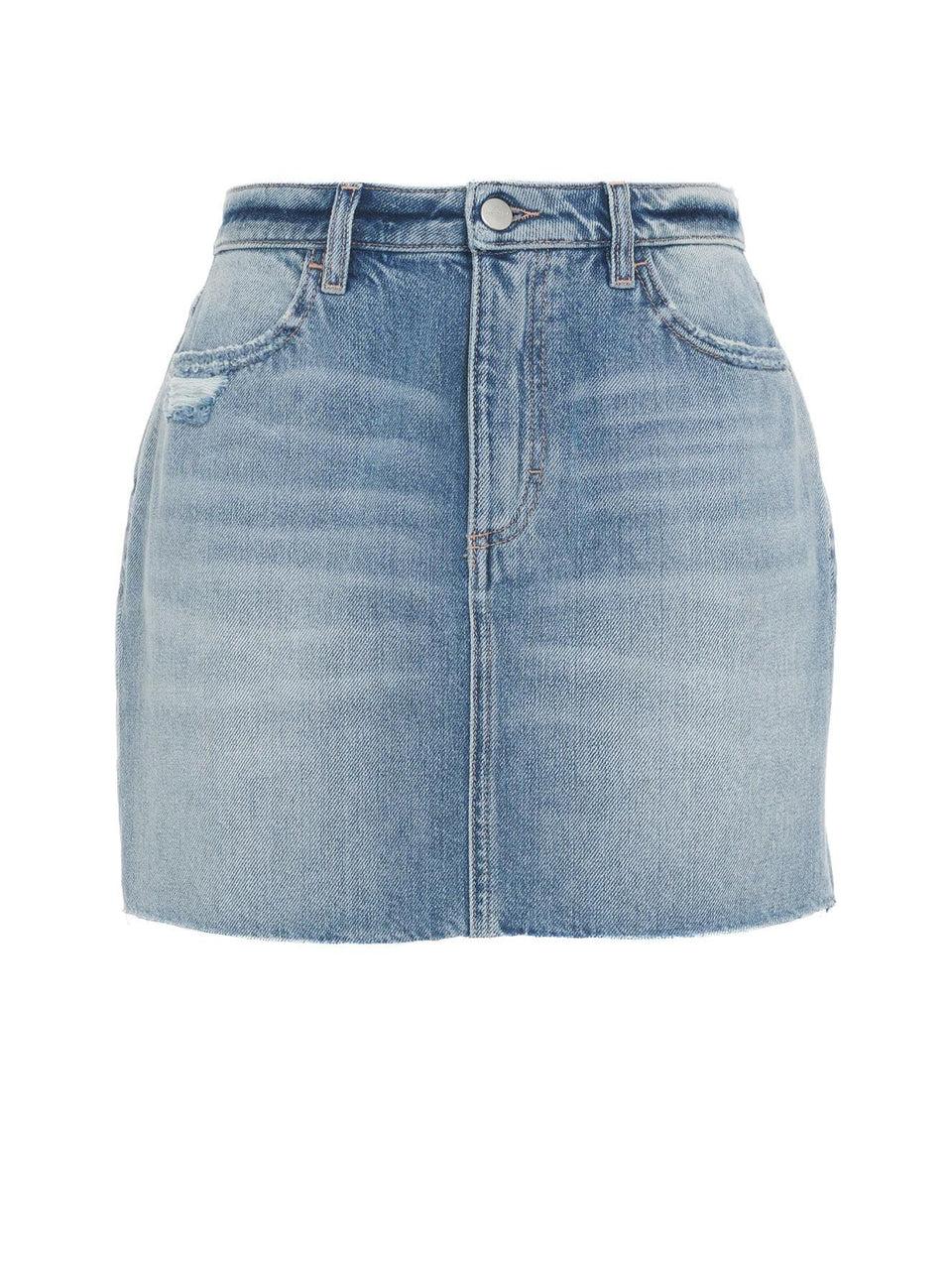 ICON DENIM Mini Gonna Nelly in Jeans Blu Saldi Di Fabbrica