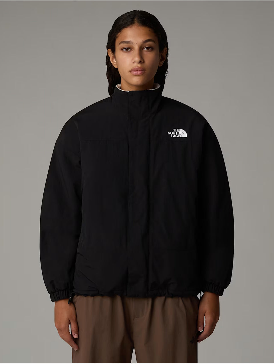 THE NORTH FACE Giacca in Pile Reversibile da Donna Yumiori Bianco/Nero Offerta esclusiva