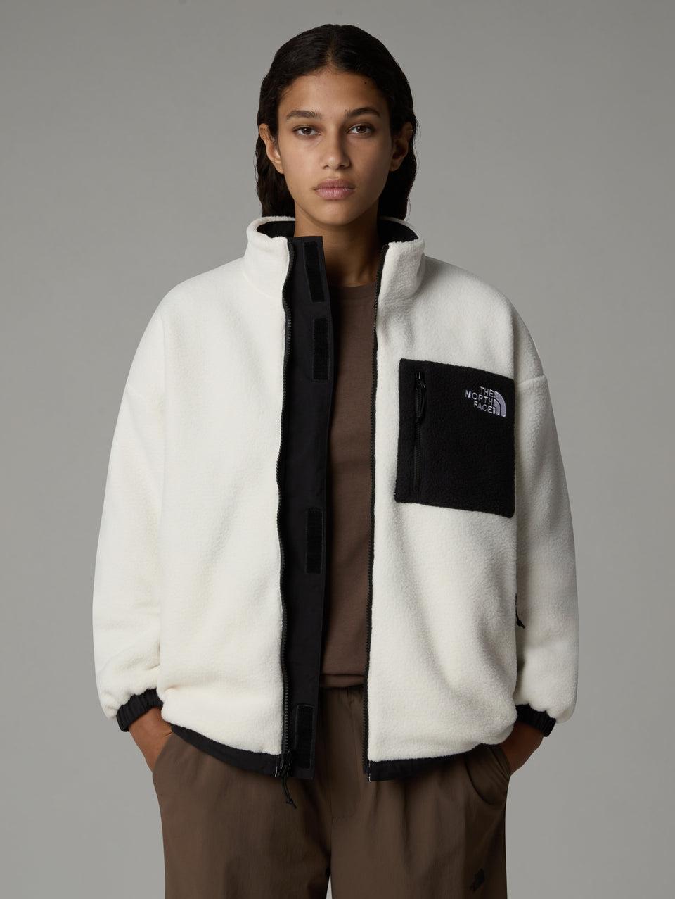 THE NORTH FACE Giacca in Pile Reversibile da Donna Yumiori Bianco/Nero Offerta esclusiva