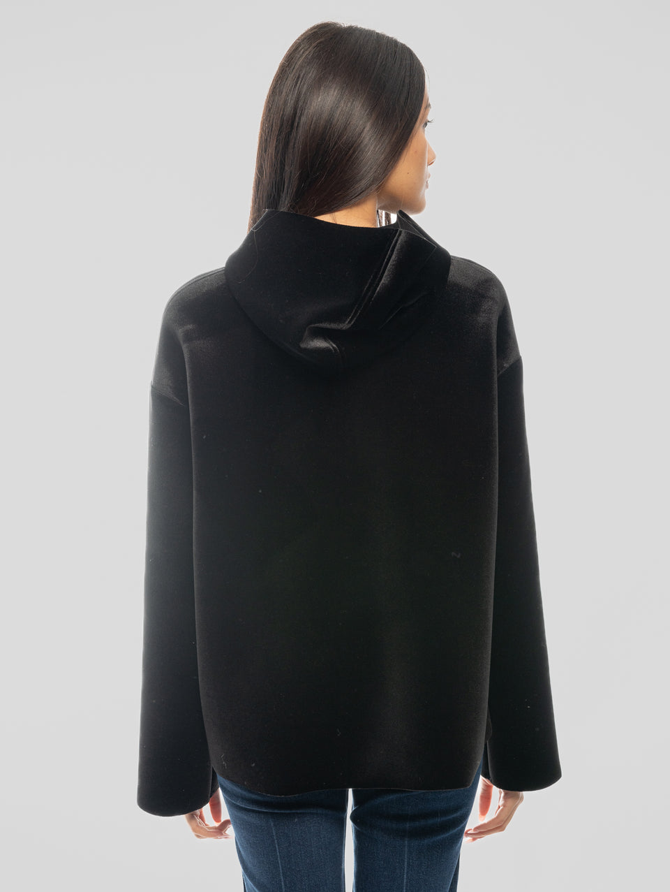 MAISON SECRÈTE Giubbino in Scuba Velour Nero Black Friday