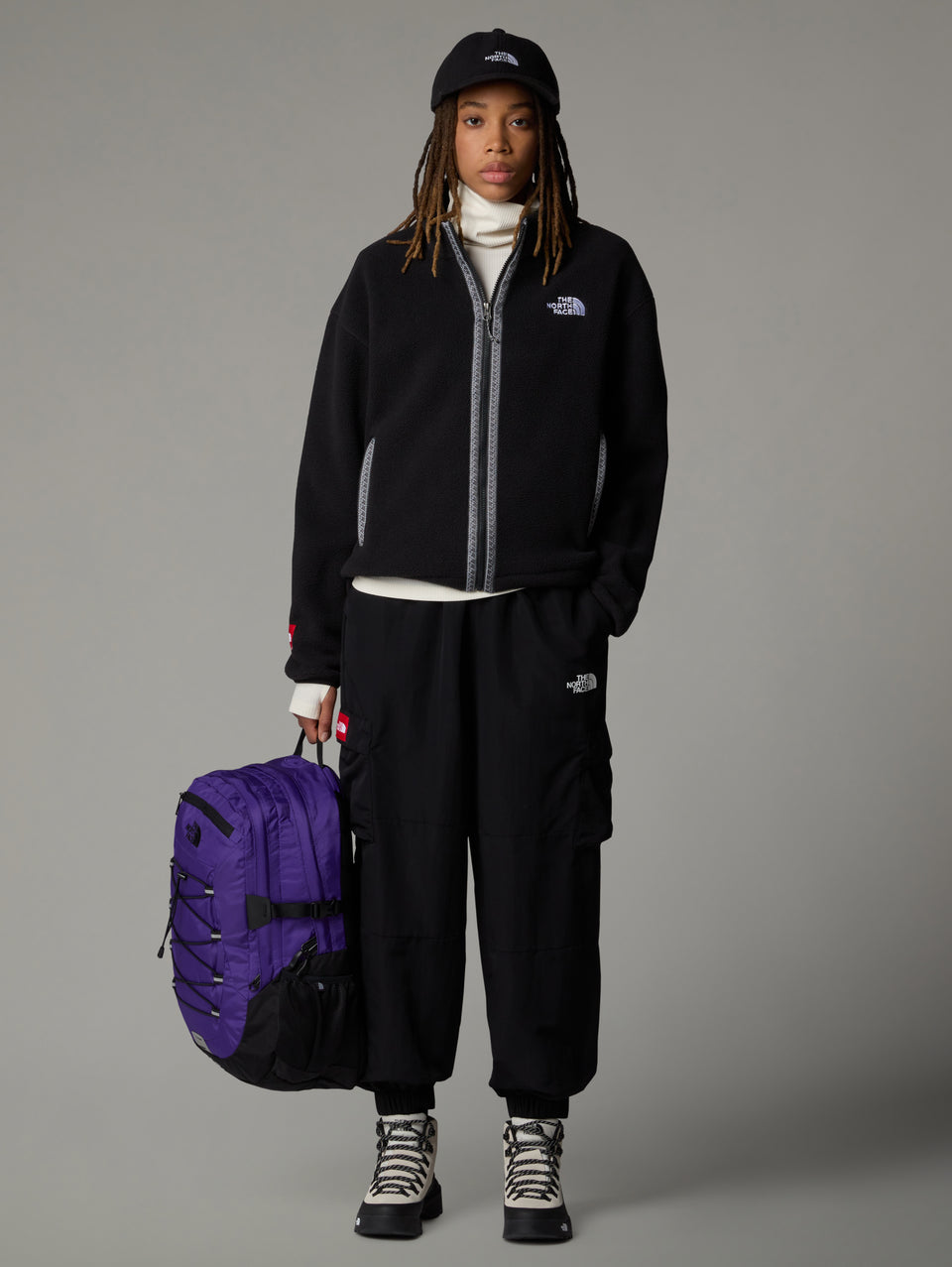 THE NORTH FACE Pile Fleeski con Cerniera Integrale Nero Offerta Pasqua
