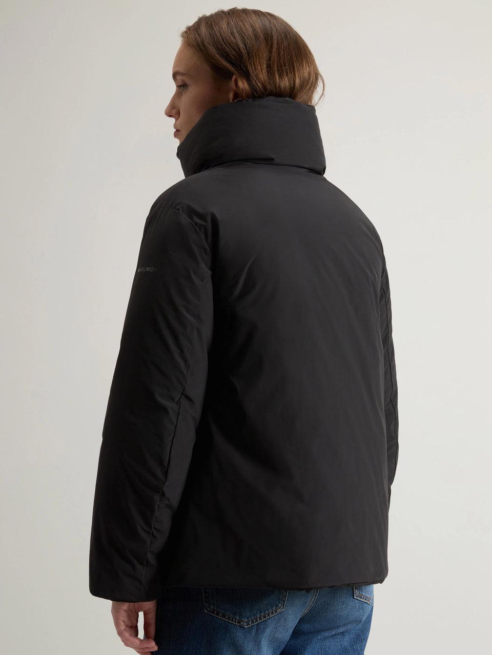 WOOLRICH Giaccone in Tessuto Urban Touch Nero Offerta per la Festa della Mamma