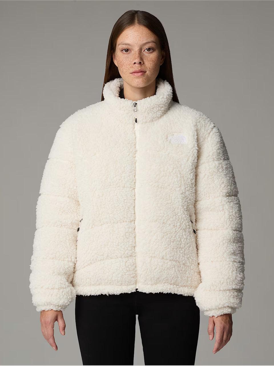 THE NORTH FACE Giacca in Pile a Pelo Lungo Bianco Vendita calda