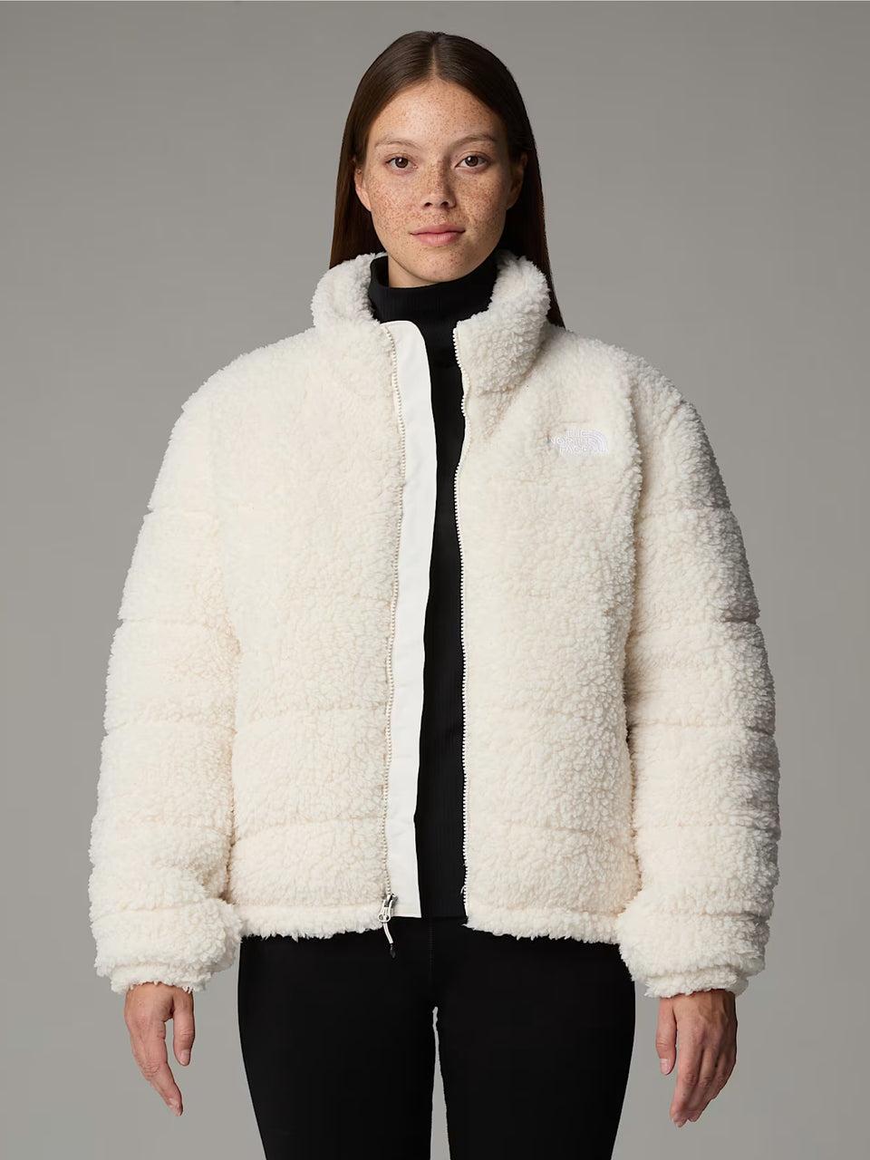 THE NORTH FACE Giacca in Pile a Pelo Lungo Bianco Vendita calda