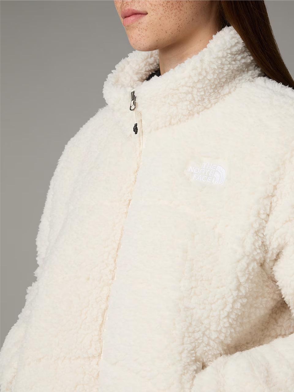 THE NORTH FACE Giacca in Pile a Pelo Lungo Bianco Vendita calda