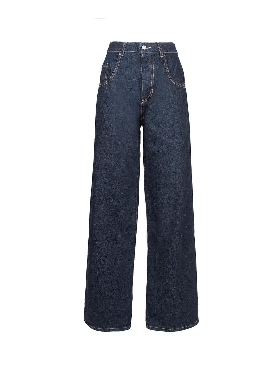 ICON DENIM Denim Bea Wide Leg Vita Bassa Blu Scuro Offerte esclusive