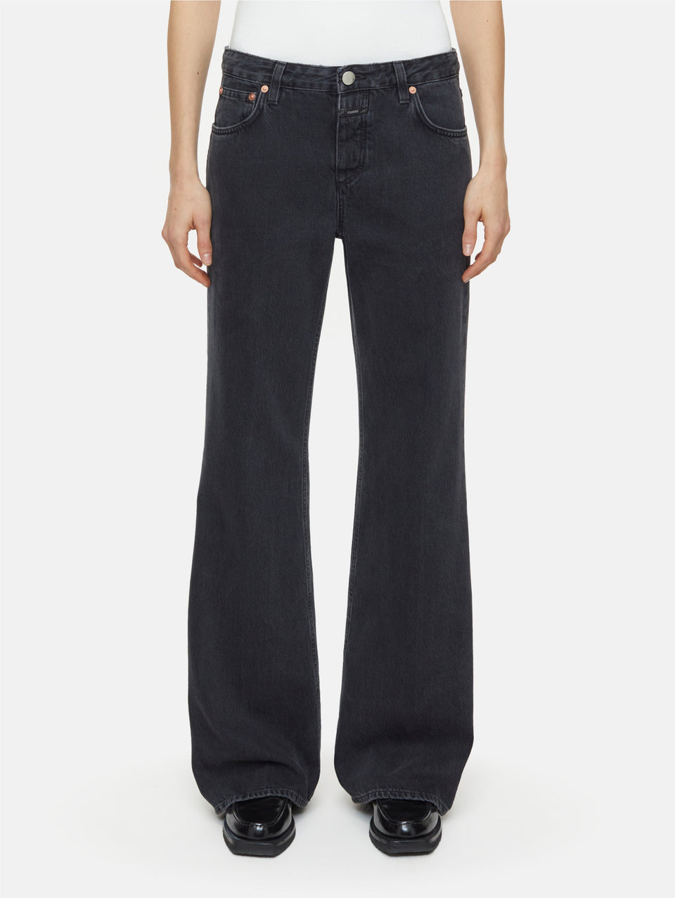 CLOSED Jeans Slim Fit Effetto Sale e Pepe Grigio Liquidazione