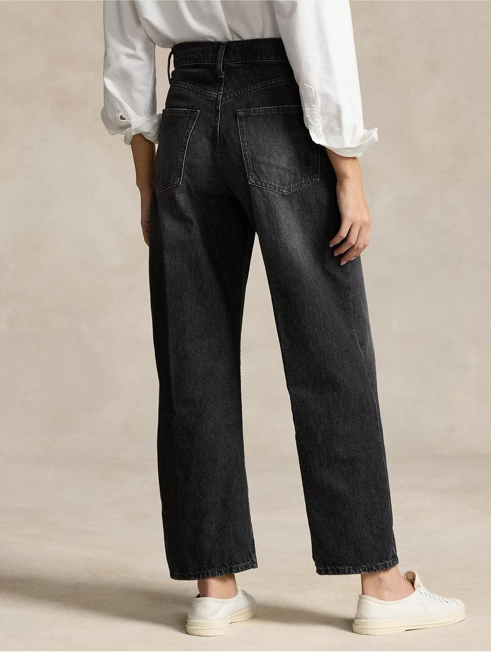 RALPH LAUREN Jeans in Cotone Egiziano Cropped Grigio Super Saving Price