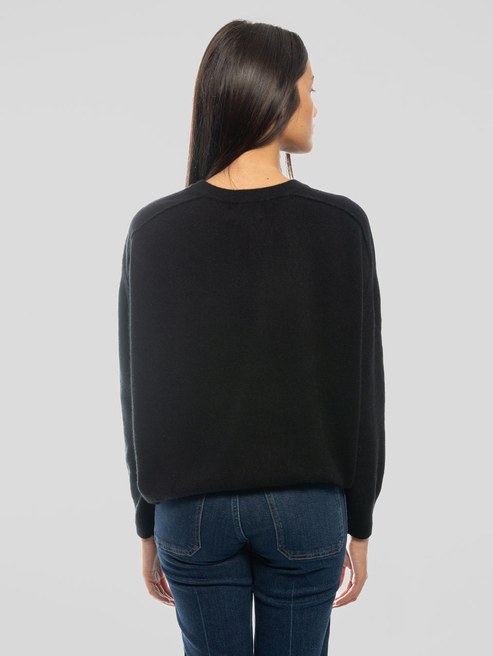 NOTSHY Maglia Girocollo Cropped Nero Ultimo giorno
