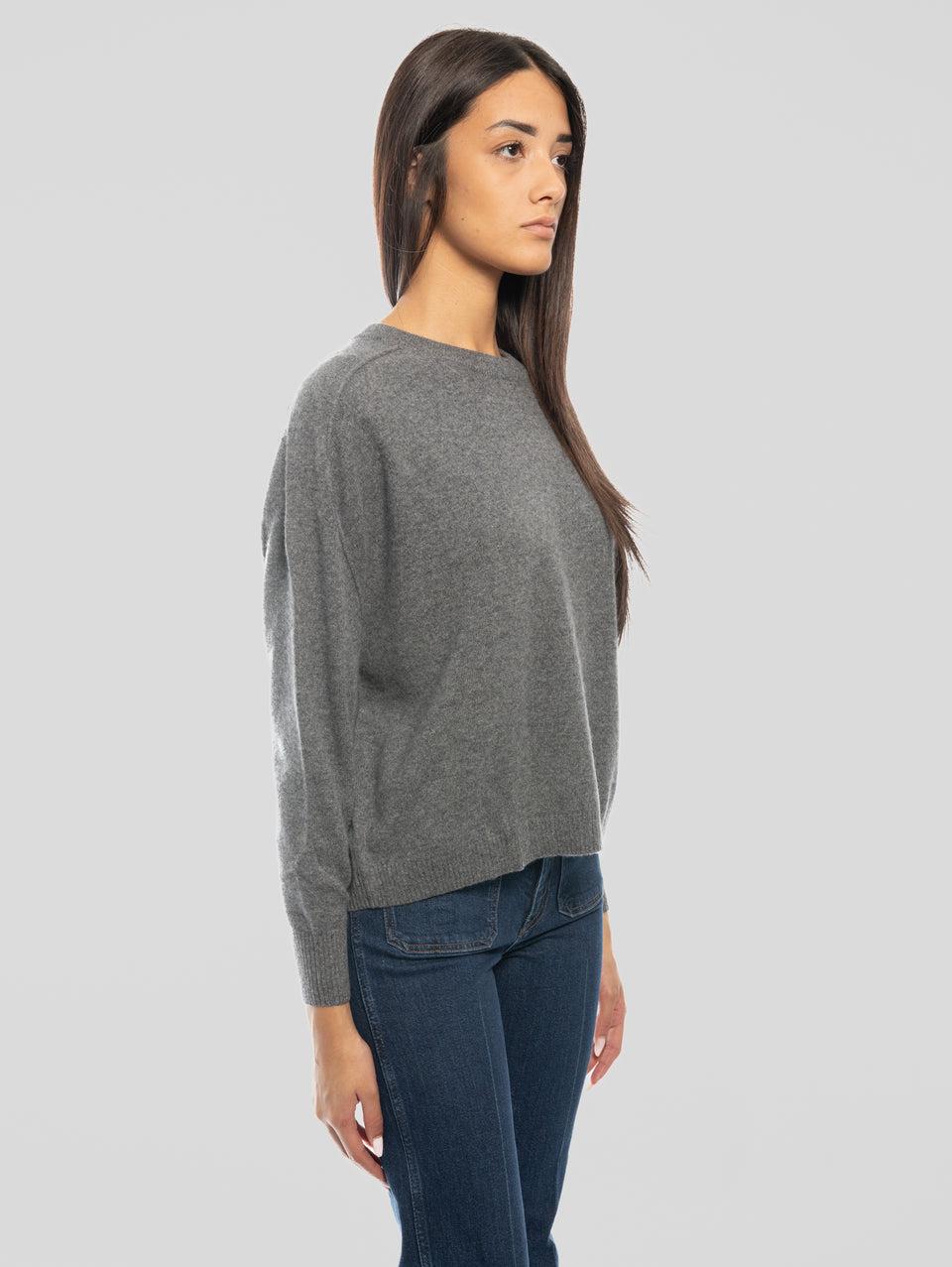 NOTSHY Maglia Girocollo Cropped Grigio Promozione temporanea