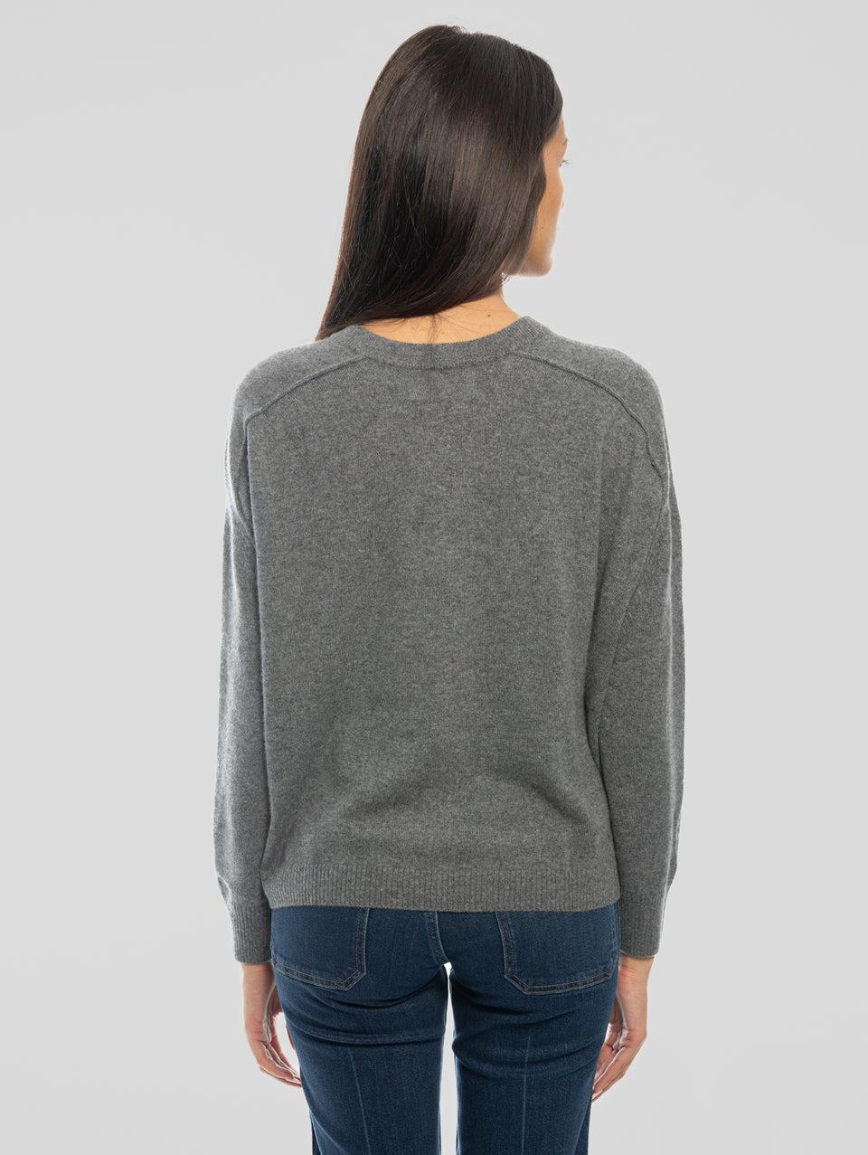 NOTSHY Maglia Girocollo Cropped Grigio Promozione temporanea
