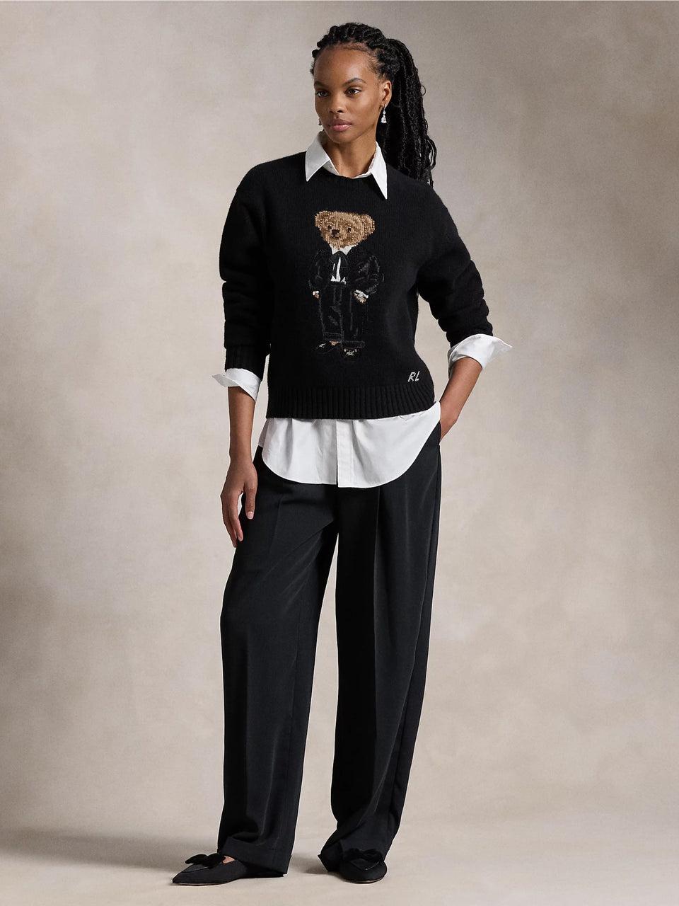 RALPH LAUREN Maglione Polo Bear con Smoking Nero Fino al 65% di sconto