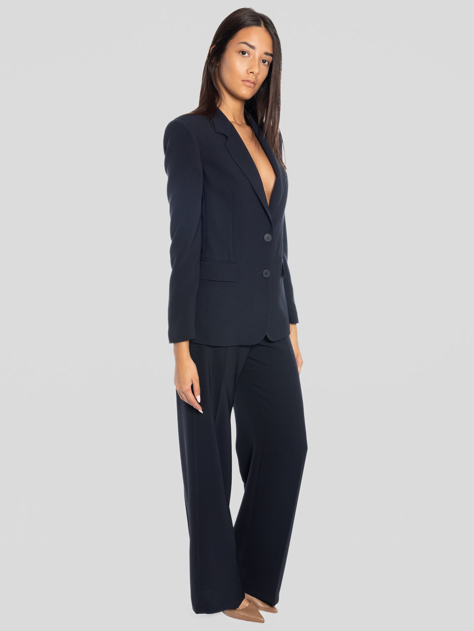MAISON SECRÈTE Pantaloni Palazzo in Cady Blu 50% di sconto per tempo limitato
