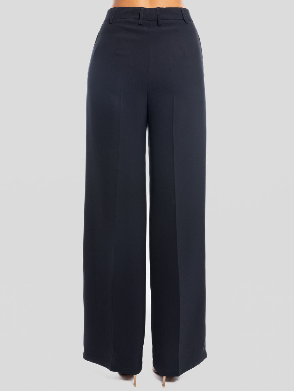 MAISON SECRÈTE Pantaloni Palazzo in Cady Blu 50% di sconto per tempo limitato