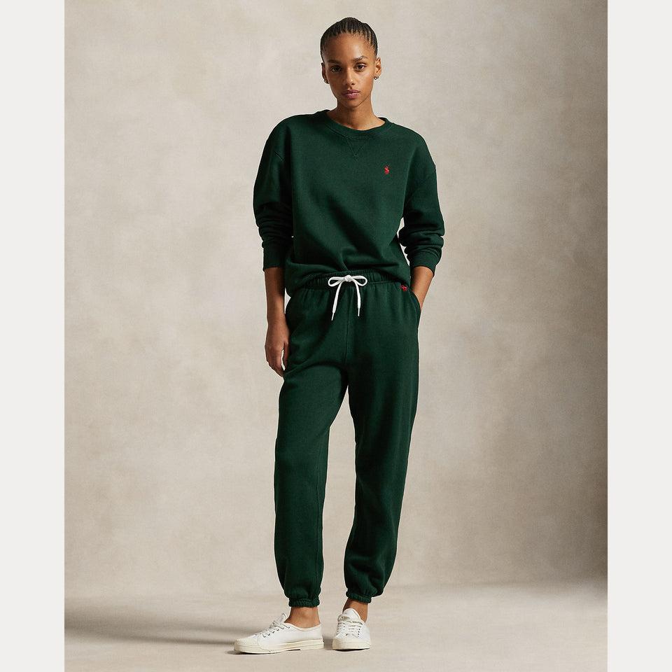 RALPH LAUREN Pantaloni da Jogging con Elastico Verde Italy