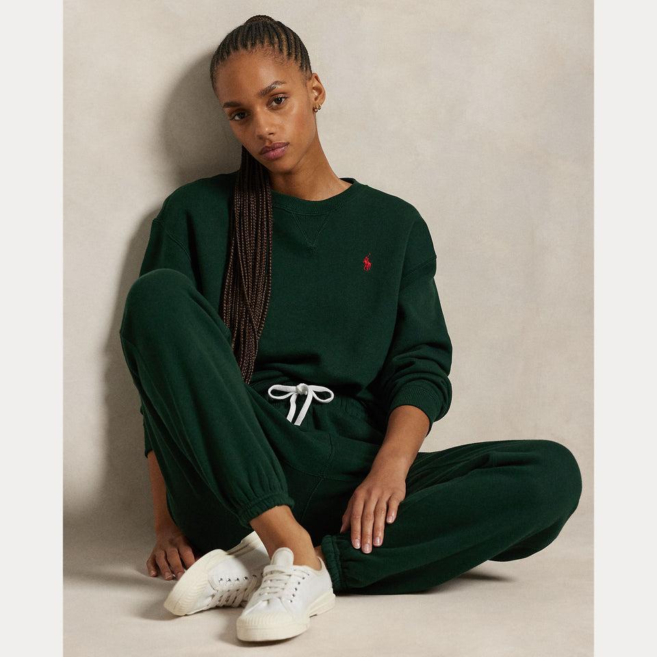 RALPH LAUREN Pantaloni da Jogging con Elastico Verde Italy