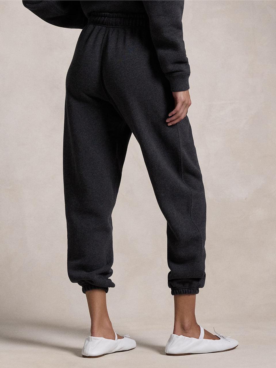 RALPH LAUREN Pantaloni da Jogging con Elastico Nero In Linea