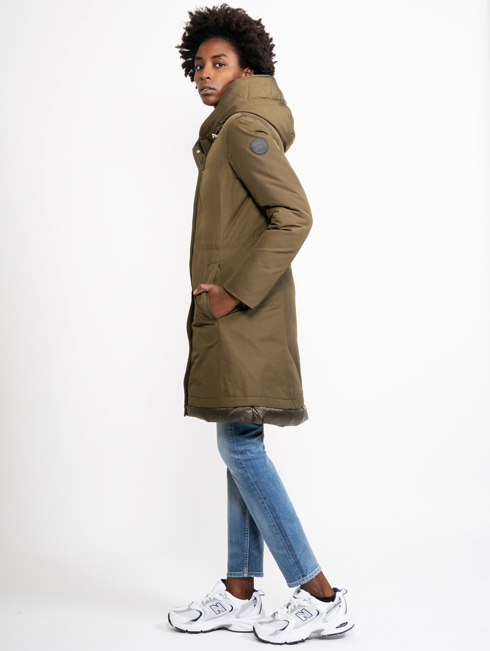 WOOLRICH Parka Weoka in Ottoman Verde Scuro Acquista Ora