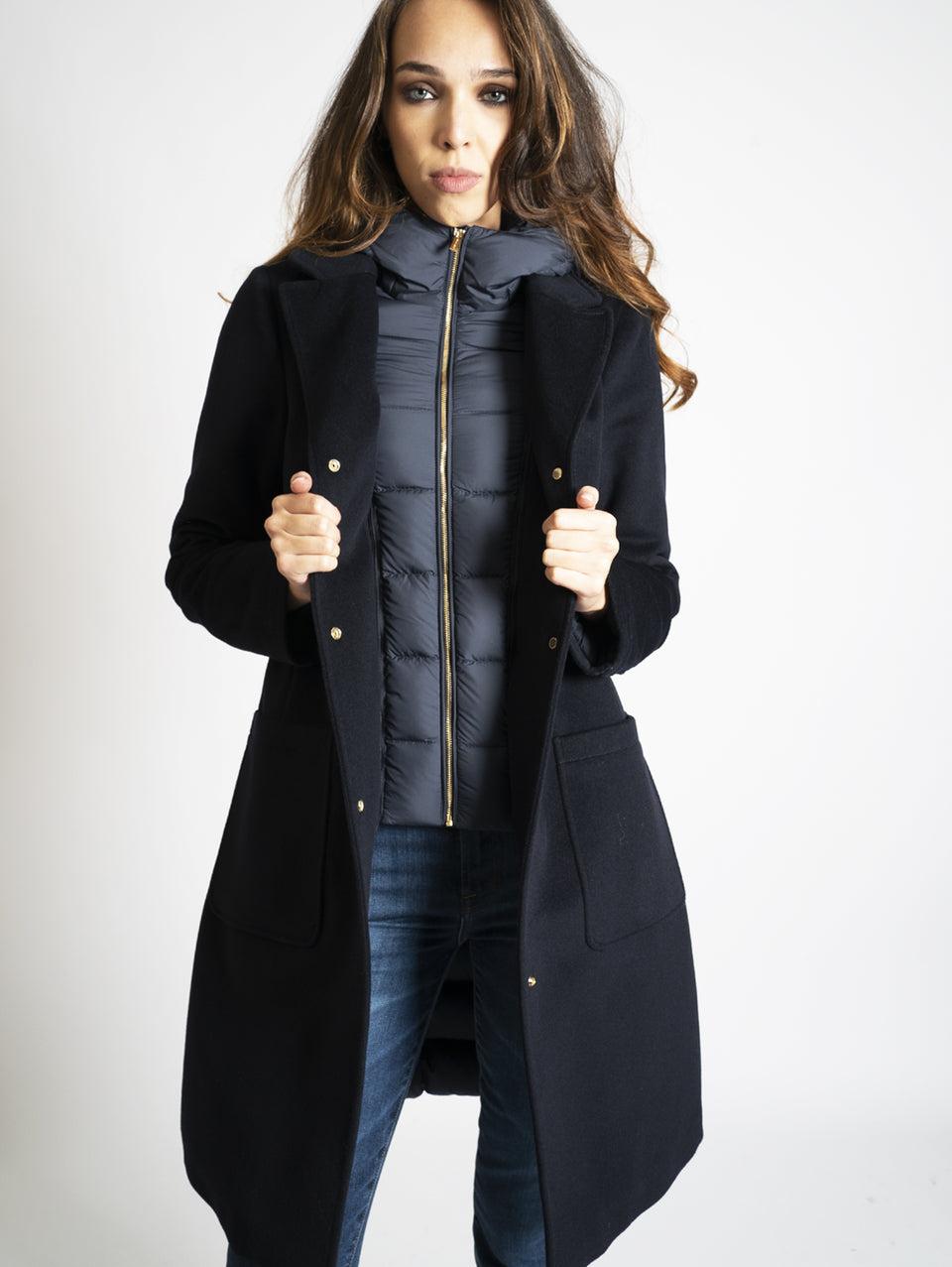 WOOLRICH Parka Due in Doppio Tessuto Blu Fino Al -60%