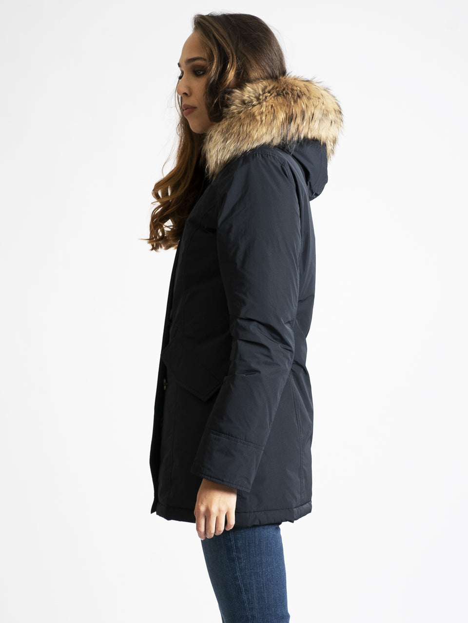 WOOLRICH Giaccone Parka in Shape Memory Blu Shopping Online