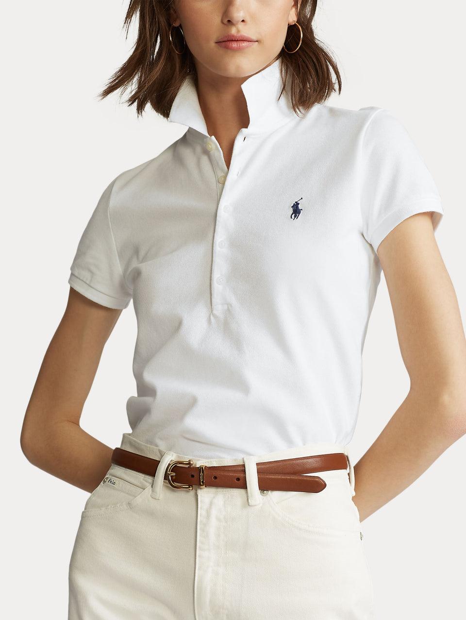RALPH LAUREN Polo Slim Fit Bianco Novità
