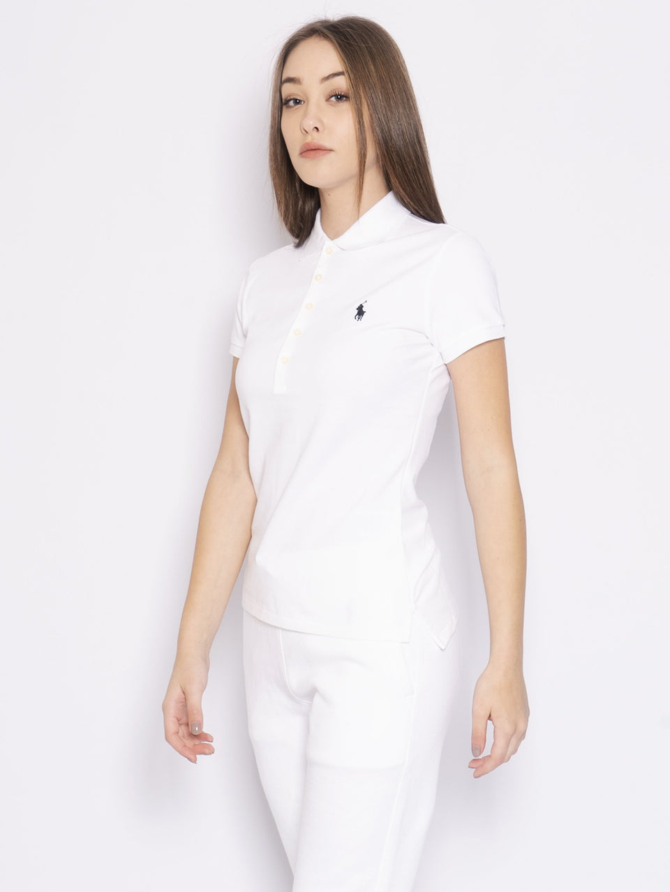 RALPH LAUREN Polo Skinny Bianco Offerta
