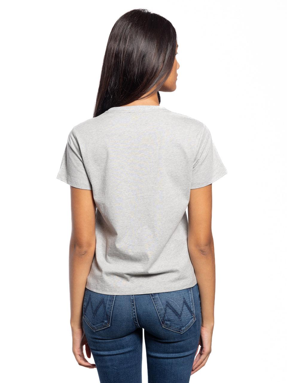 PINKO T-shirt con Ricamo Gioiello Grigio Vendita Economica