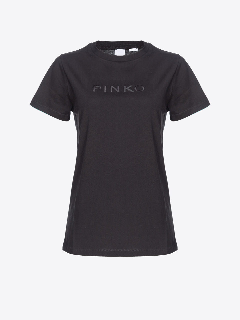PINKO T-shirt con Logo Ricamato Nero I Più Venduti