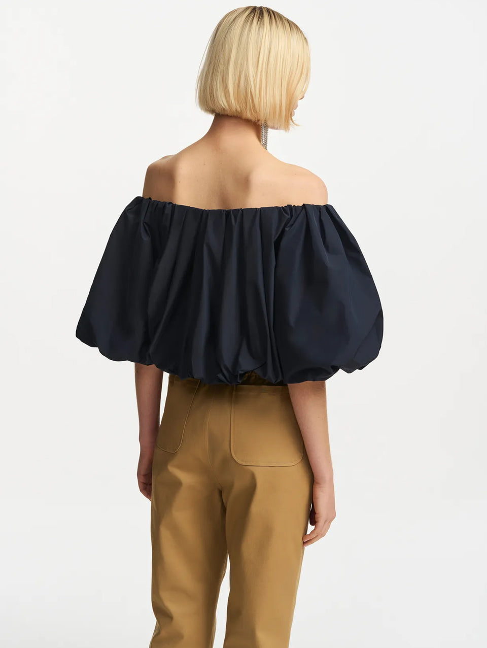 ESSENTIEL ANTWERP Body con Scollo Bardot Blu Comprare a buon mercato