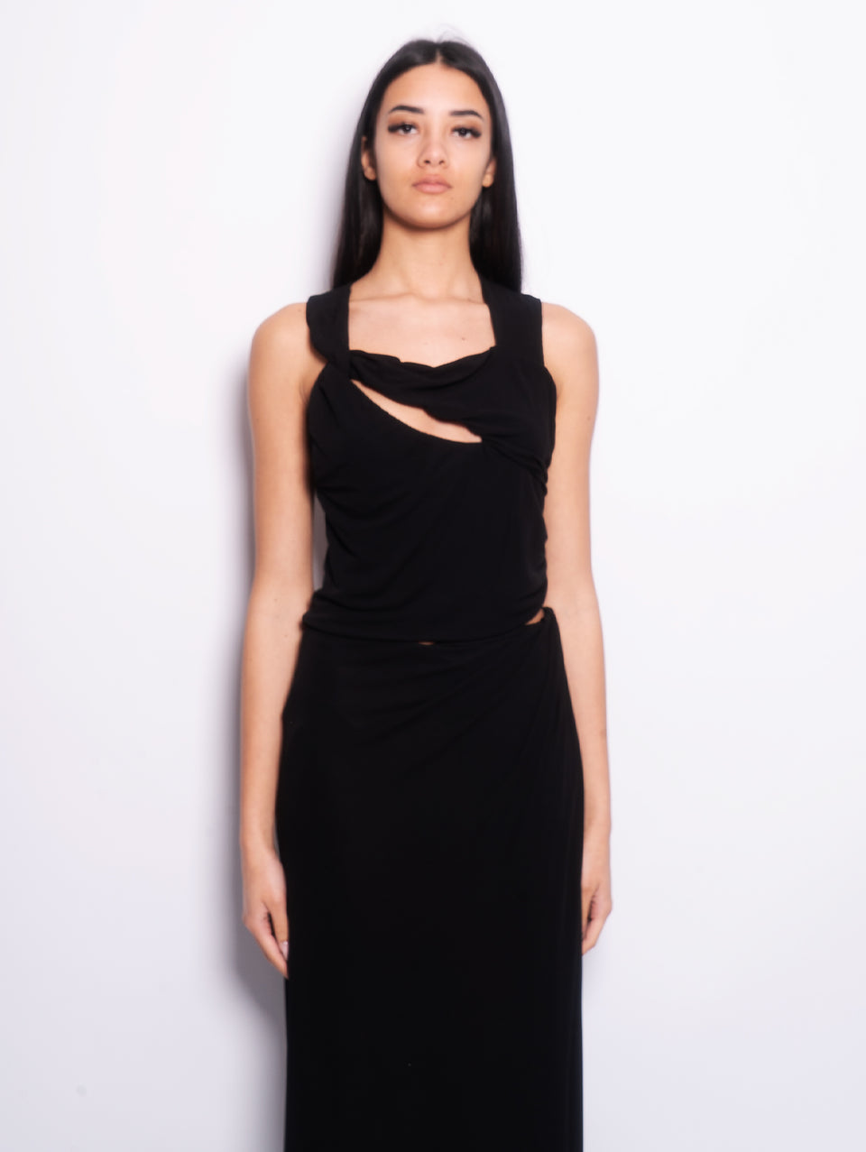PINKO Top con Dettagli Torchon e Cut-Out Nero Vendite stagionali