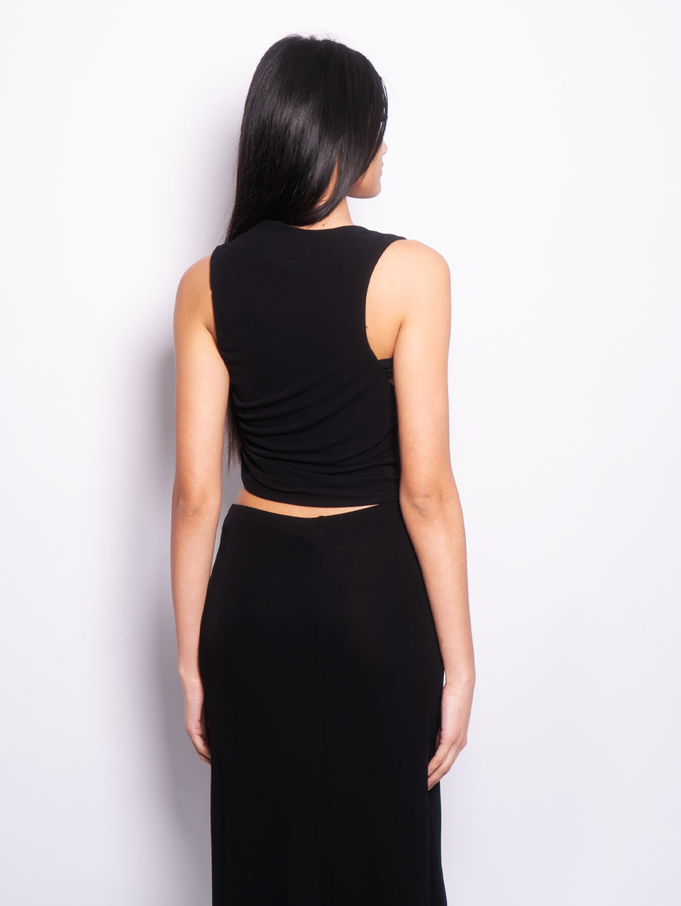 PINKO Top con Dettagli Torchon e Cut-Out Nero Vendite stagionali