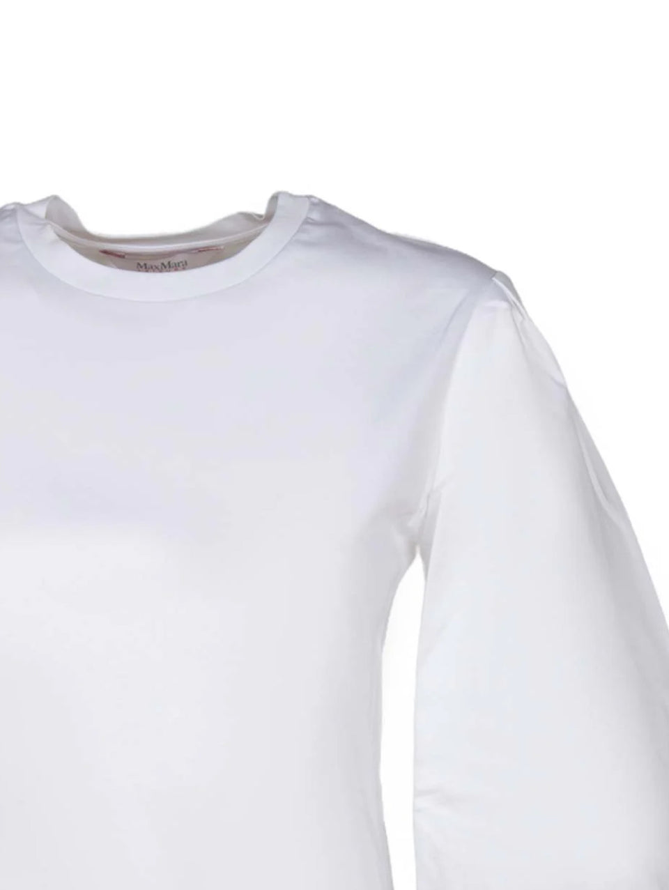 MAX MARA LEISURE T-shirt con maniche a palloncino Bianco Offerta natalizia