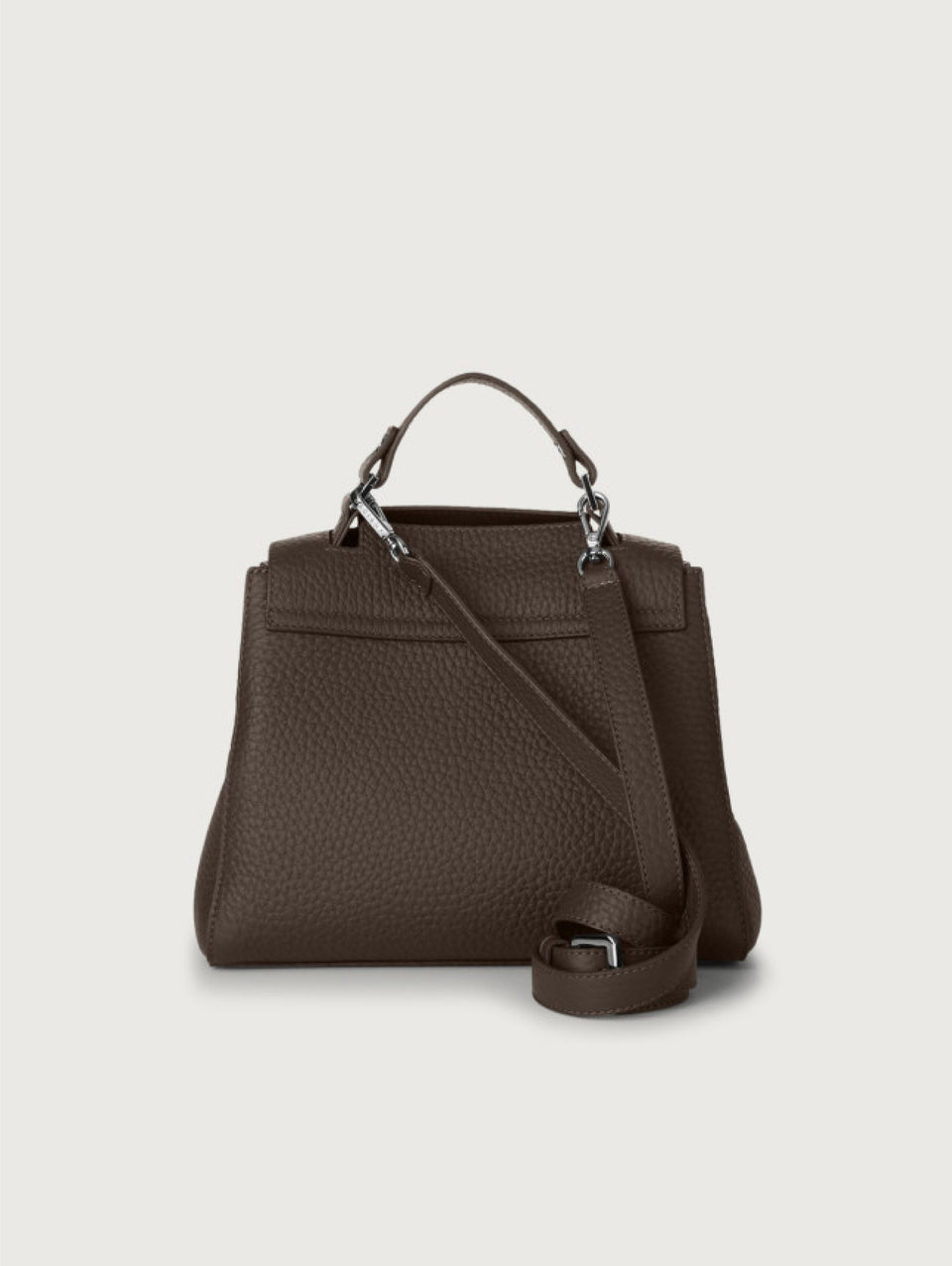 ORCIANI Borsa Sveva a Mano Piccola Testa di Moro Online Outlet