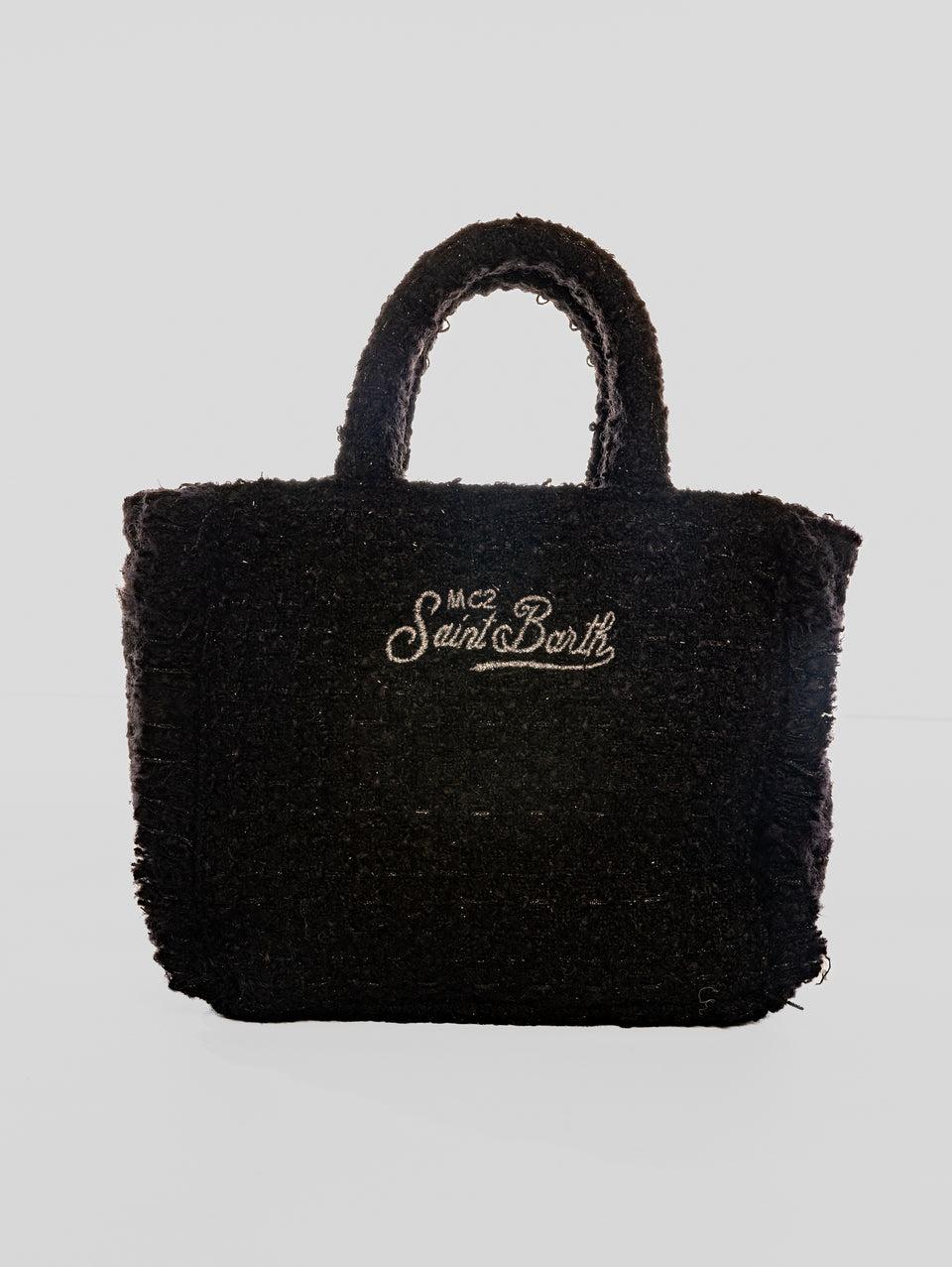 MC2 SAINT BARTH Borsa Vanity Mini in Tweed Nero Bestseller