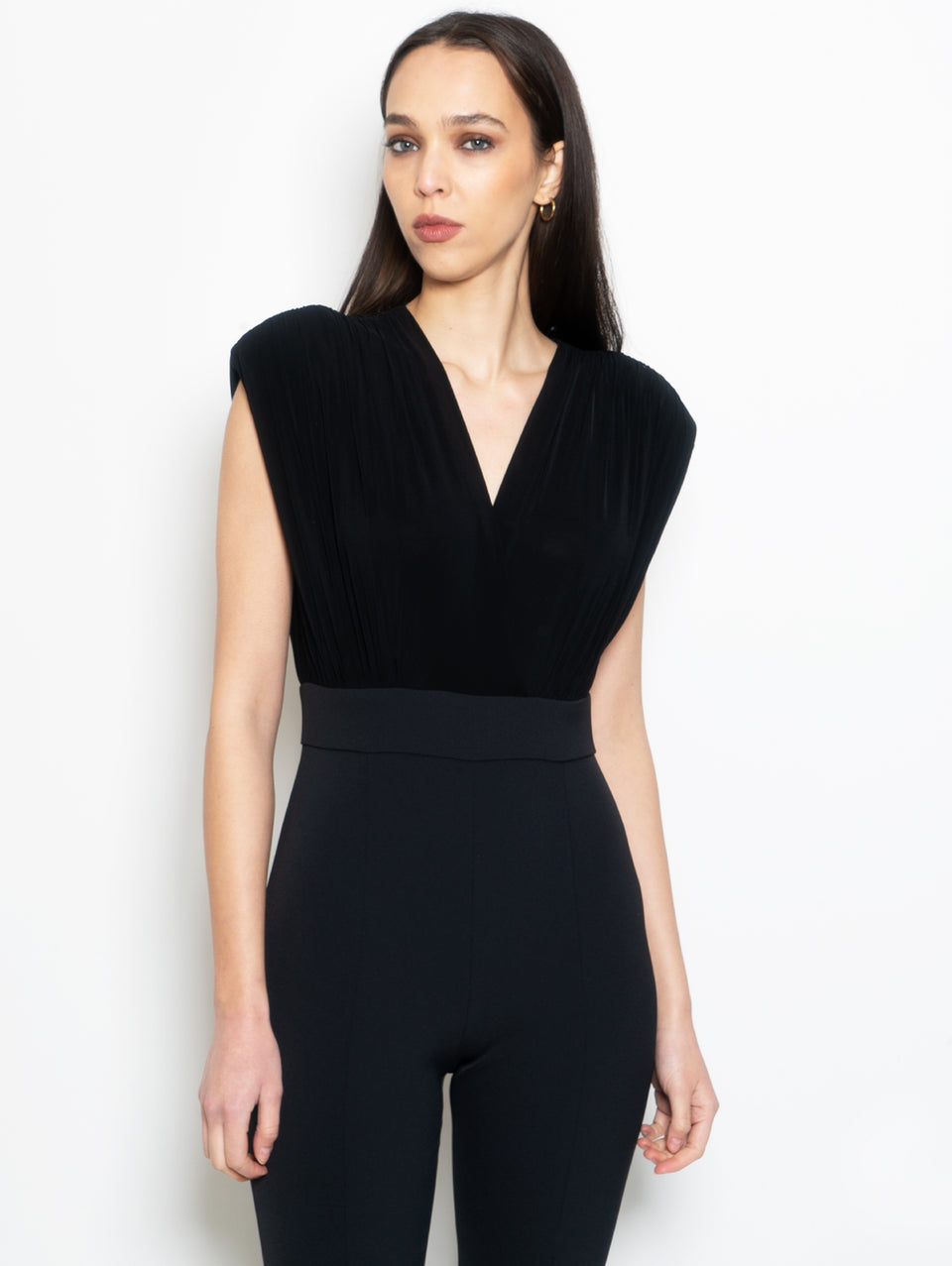 PINKO Tuta con Scollo Ampio Nero Rilascio limitato