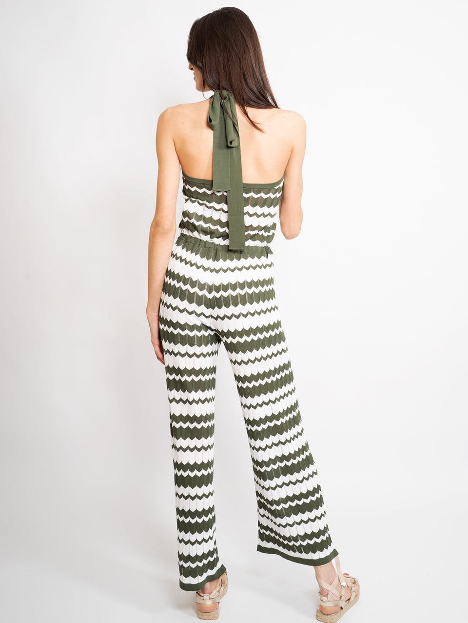 P.A.R.O.S.H. Tuta con Scollo all'Americana Verde Ultimo giorno