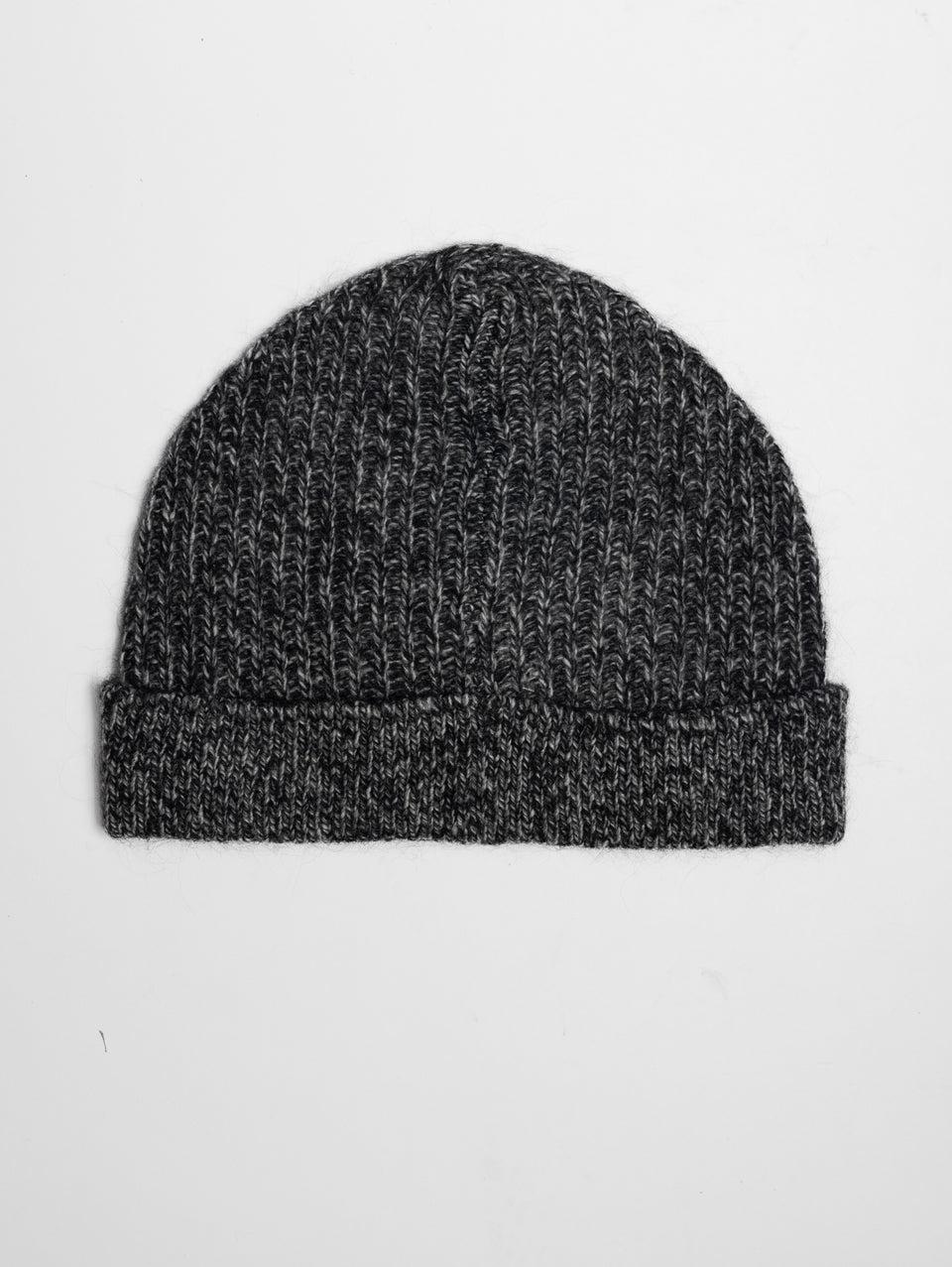 PINKO Cappello a Trecce in Misto Lana Grigio/Nero Consegna Veloce