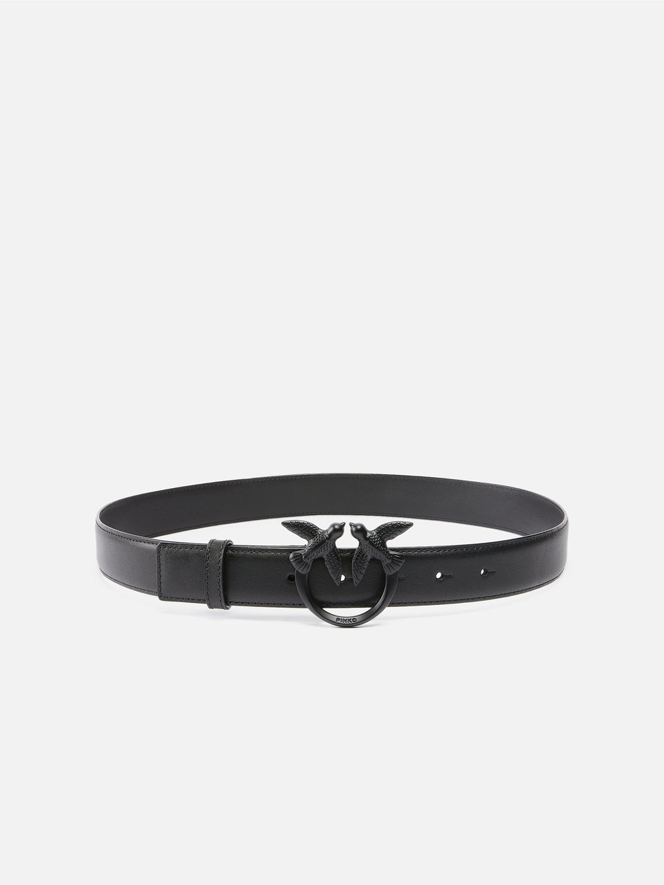 PINKO Cintura con Fibbia Love Birds in Tono Colore Nero