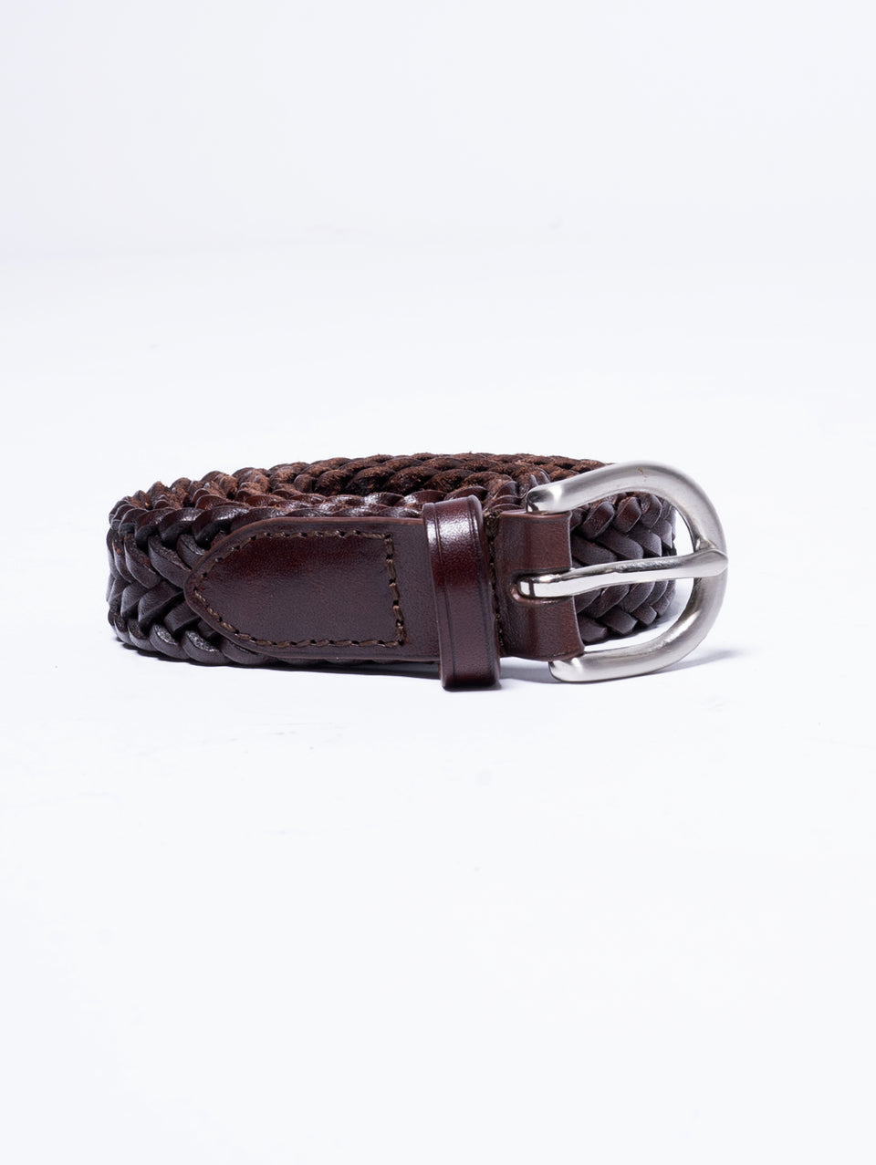 DRAGON DIFFUSION Cintura Sottile in Pelle Marrone