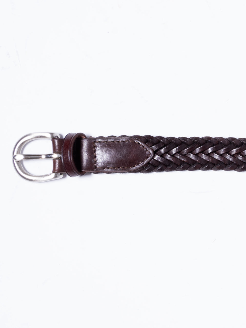 DRAGON DIFFUSION Cintura Sottile in Pelle Marrone Sconto