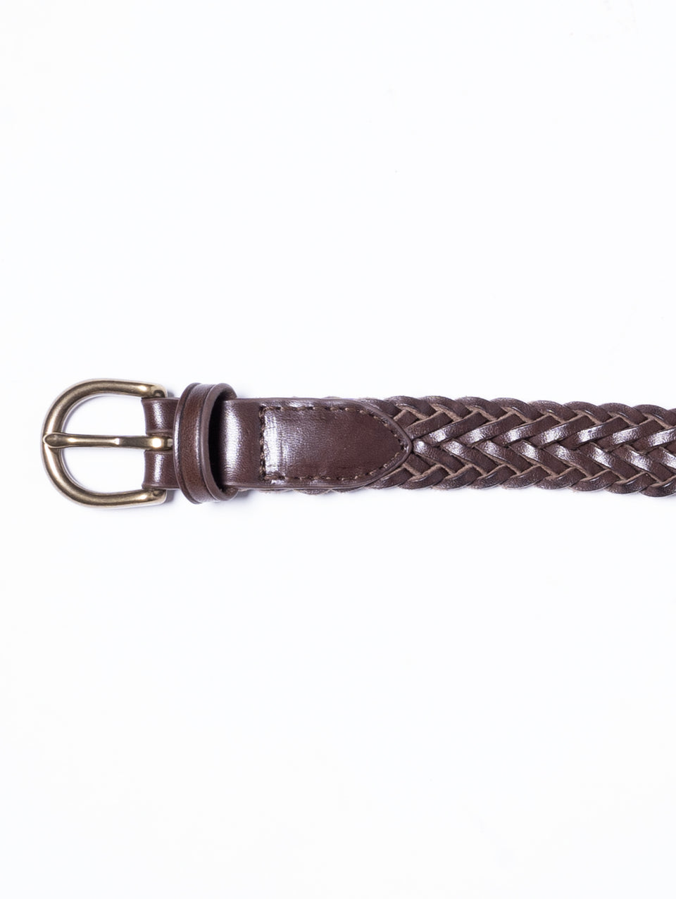 DRAGON DIFFUSION Cintura Sottile in Pelle Marrone Offerta